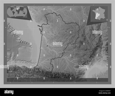 Mappa Della Regione Del Bordeaux Foto E Immagini Stock In Bianco E Nero