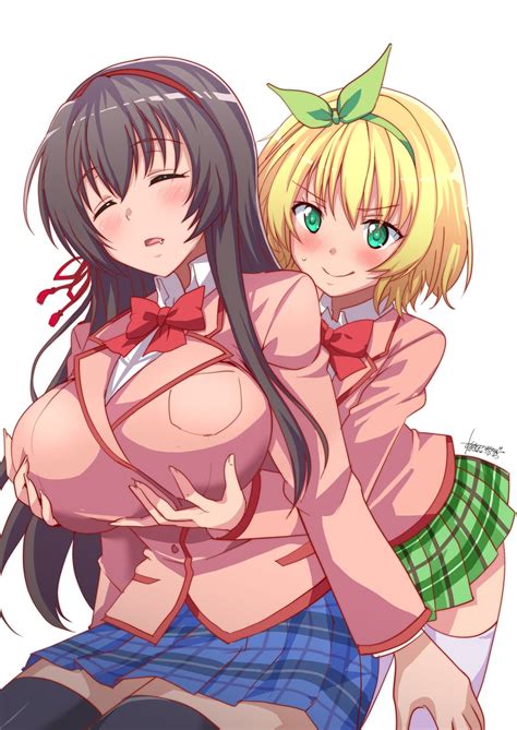 Tokihara Sayuki And Koga Yuika Kawaikereba Hentai Demo Suki Ni Natte Kuremasu Ka Drawn By Aoi