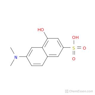 Dimethylamino Hydroxy Naphthalenesulfonic Acid Structure