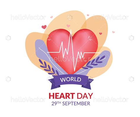 World Heart Day Poster Illustration - Download Graphics & Vectors