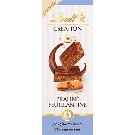 Lindt Cr Ation Tablette De Chocolat Au Lait Pralin Feuillantine