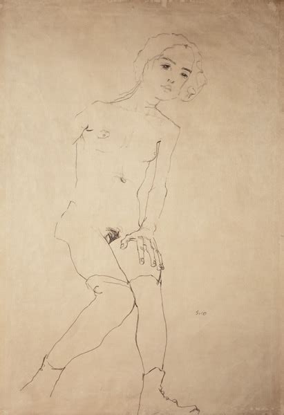 Nude Egon Schiele Als Kunstdruck Oder Gem Lde