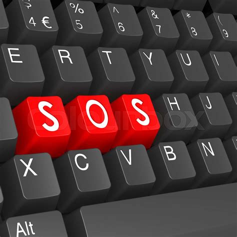 SOS keyboard | Stock image | Colourbox