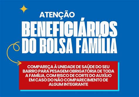 Perdi A Pesagem Do Bolsa Família O Que Fazer - Pesagem obrigatória do Bolsa Família já começou: saiba o que fazer ...