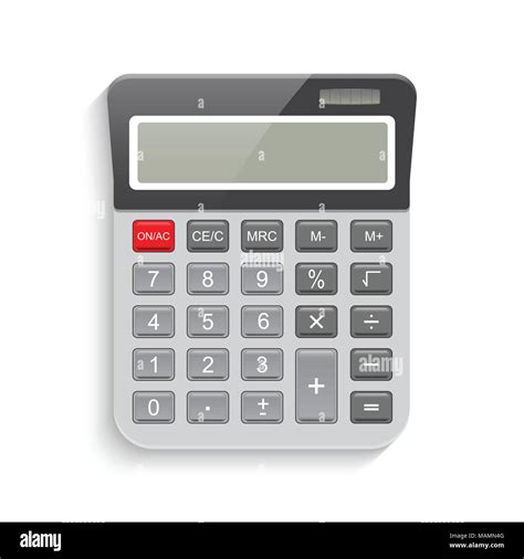 Calculator Isolated On White Background Hi Res Stock Photography And