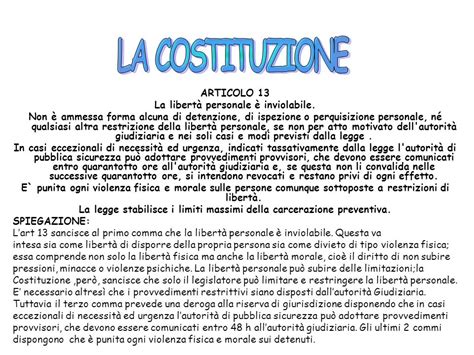 La Libert Personale Un Diritto Fondamentale Ed Inviolabile Art