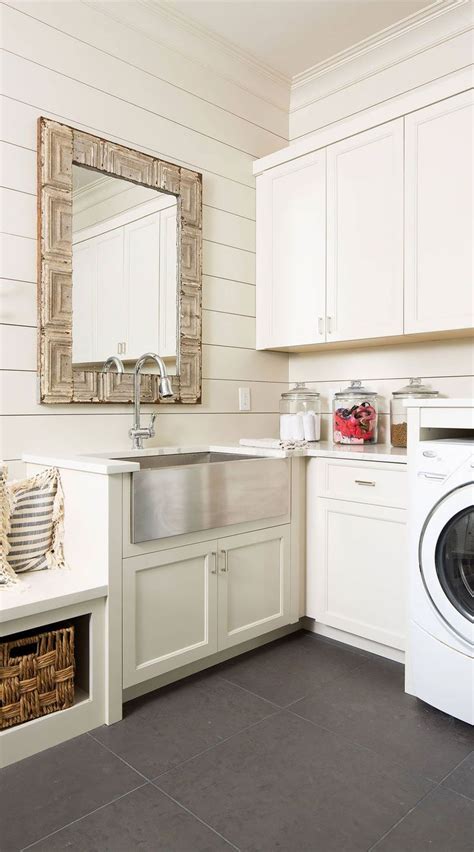 47+ White Laundry Room Cabinets ( WELL- ORGANIZED ) - Laundries | White ...