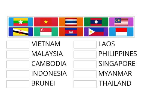 ASEAN FLAG - Match up