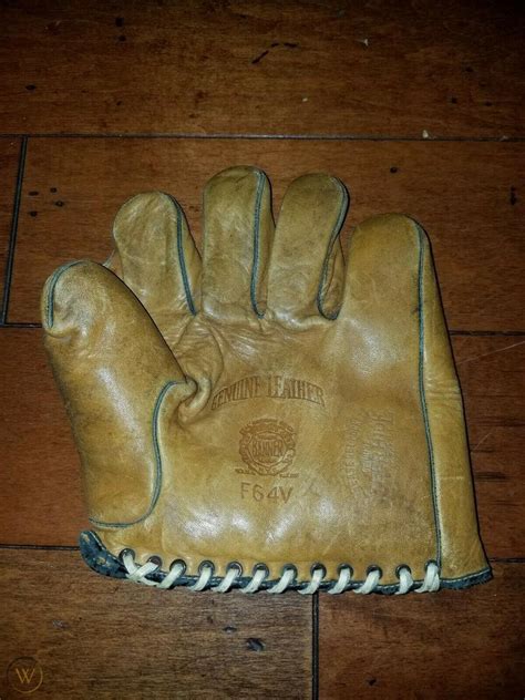 Antique 1930 S Banner Peerless Buckleback Baseball Glove 2058324989