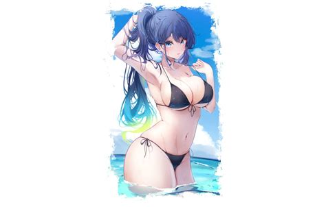 Wallpaper Kawaii Girl Hot Sexy Wet Pool Boobs Anime For Mobile And Desktop Section