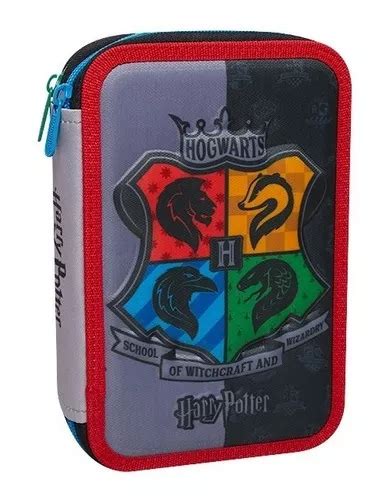 Canopla Cartuchera Harry Potter 2 Pisos Textil Tela Mooving MercadoLibre