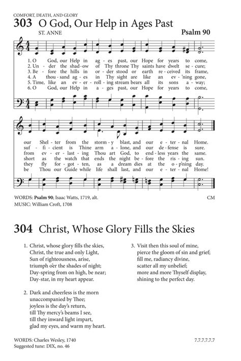 O God Our Help In Ages Past Hymnary Org