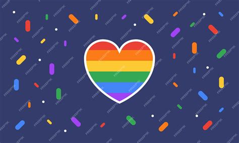 Premium Vector Lgbt Pride Month In June Lgbt Flag Rainbow Flag Love Concept Creative Poster