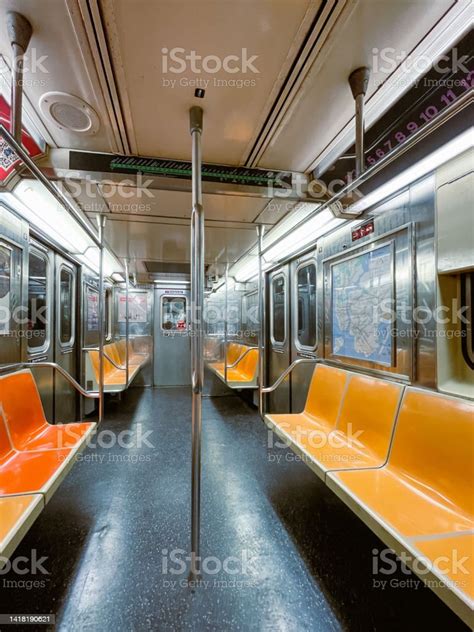 Inside Of New York City Subway Train Stock Photo Download Image Now