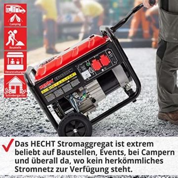 Hecht Notstromaggregat W Stromaggregat Mit Fahrwerk Ps