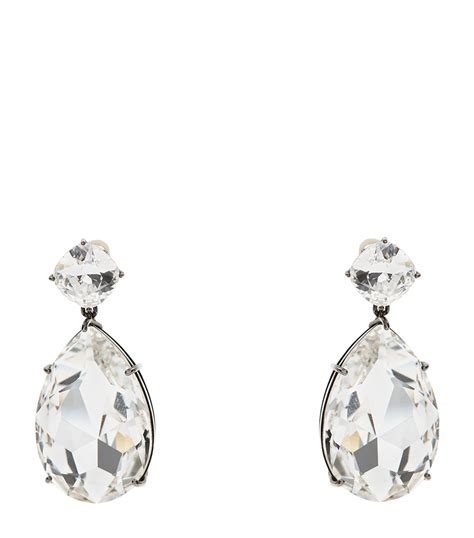 Alexander Mcqueen Crystal Embellished Cosmic Earrings Harrods Uk