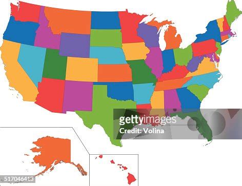 Colorful Usa Map High-Res Vector Graphic - Getty Images