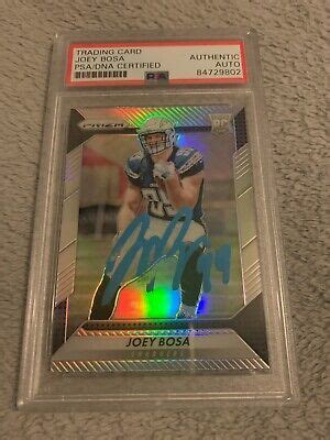 Joey Bosa Signed Autographed 2016 Prizm Refractor Holo Rookie RC Card