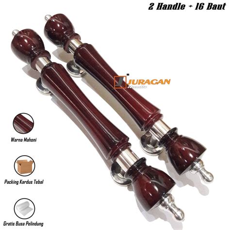 gagang pintu rumah bahan kayu  cm tarikan gagang pintu kayu