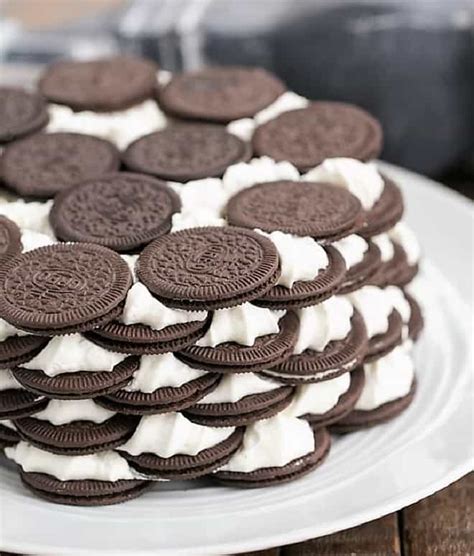 Oreo Icebox Cake Only 3 Ingredients That Skinny Chick Can Bake