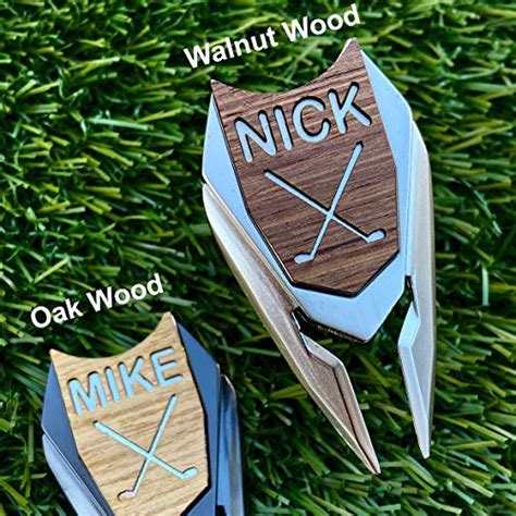 Personalized Wood Golf Ball Marker Divot Tool Course Tested And