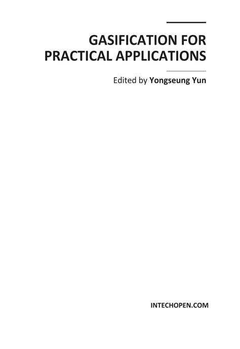 (PDF) Gasification for Practical Applications