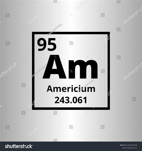 Americium Ac Periodic Table Elements Vector Stock Vector (Royalty Free ...