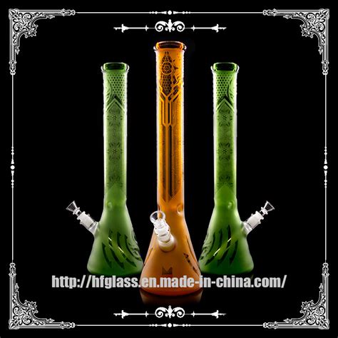 High Quality Phoenix Inches Sandblasted Beaker Glass Smoking Water