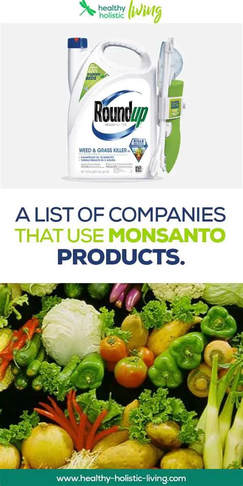 Master List Of Monsanto Influenced "Food" Producers