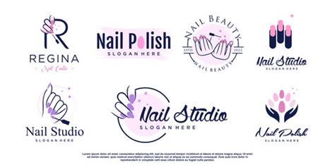 Manicure logo vector free download