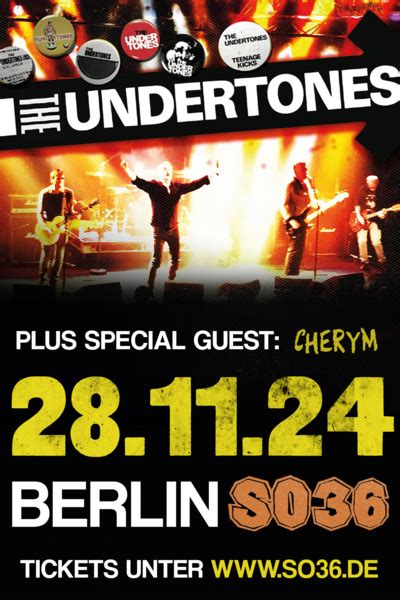 Tickets für THE UNDERTONES jetzt direkt im offiziellen SO36 Shop kaufen