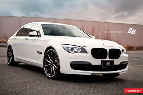 Extremely Stylish White BMW 7-Series on Gunmetal Vossen Rims — CARiD ...