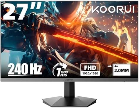 Koorui Inch Hz Fhd Gaming Monitor Dci P Color Gamut Ms