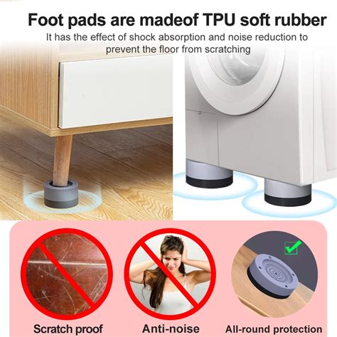 Best Price For Pcs Anti Vibration Pads Washing Machine Rubber Feet