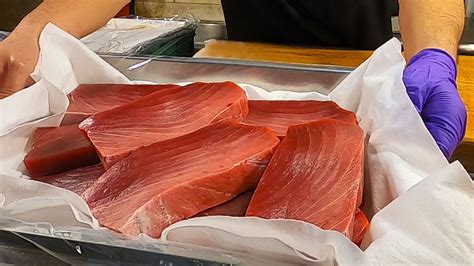 Super Giant Bluefin Tuna Perfect And Fast Cutting Skill Luxurious