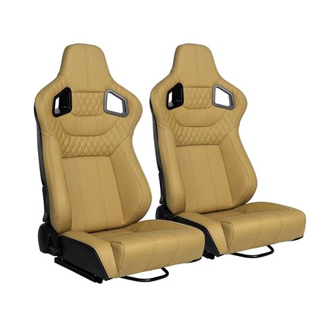 Automotive Racing Seats 2PCS Universal PVC Leather Racing Bucket Seats ...