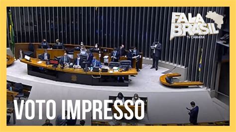 Plen Rio Da C Mara Deve Votar Pec Do Voto Impresso Nesta Ter A