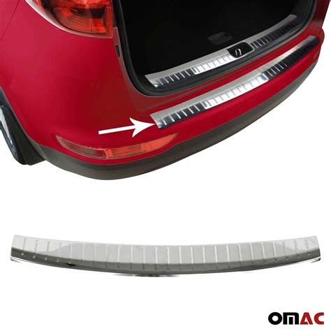 Brushed Chrome Rear Bumper Guard Trunk Sill Protector For Kia Sportage