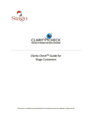 Fillable Online Clarity Checktm Guide For Fax Email Print Pdffiller