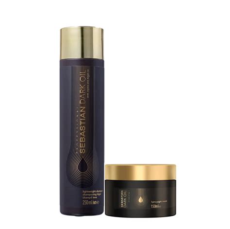 Sebastian Professional Dark Oil Shampoo 250ml Mascara 150ml Único