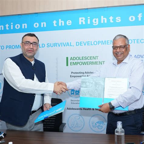 UNICEF India On Twitter RT Gcsra Today GCSRA Signs The MoU With