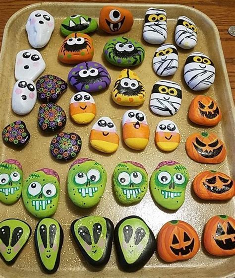 20 Halloween Painted Rocks • Color Made Happy