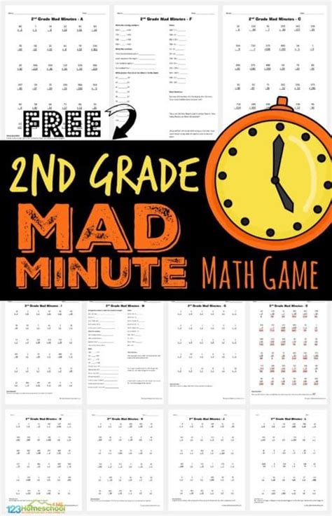 The 2nd Grade Mad Minute Math Game Is Available For Students To