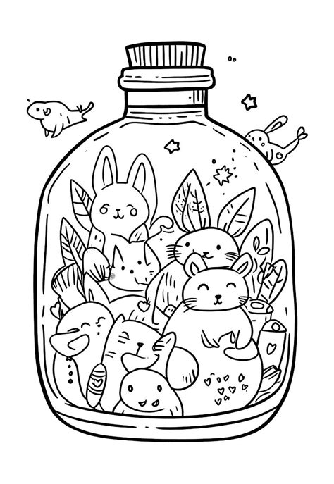 Coloring Pages Desenhos Para Colorir Kawaii Animais - Desenhos de Animais Kawaii para colorir - Bora Colorir