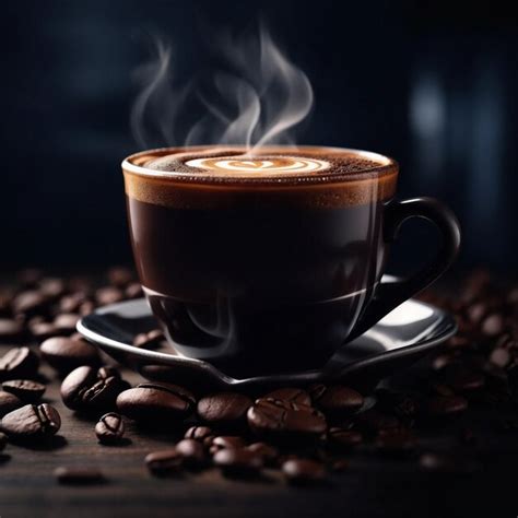 Premium Ai Image Steaming Hot Cup Of Coffee