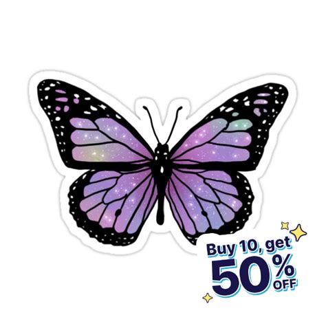 Starry Butterfly Pastel Sticker For Sale By Kanyny In 2024 Pastel Butterflies Butterfly