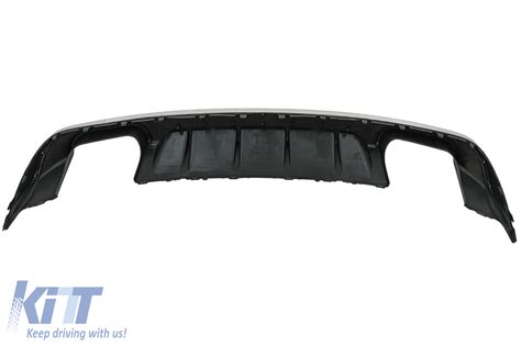 Rear Bumper Valance Diffuser With Exhaust Muffler Tips Suitable For