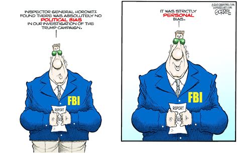 Political Cartoon U.S. Political Bias FBI | The Week