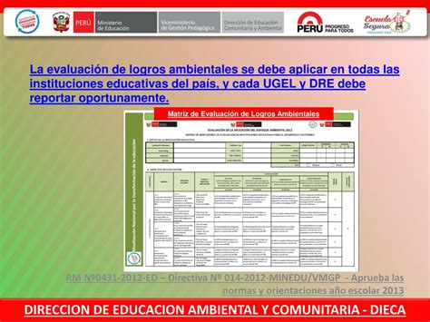 Ppt Direccion De Educacion Comunitaria Y Ambiental Powerpoint