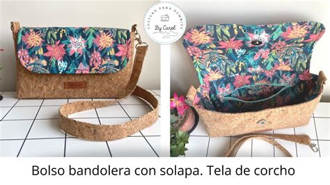 Tutorial costura Cómo hacer un bolso bandolera con solapa y tela de